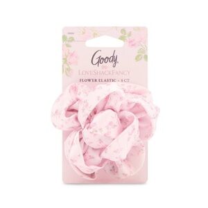 Goody LoveShackFancy Pink Floral Hair Scrunchie